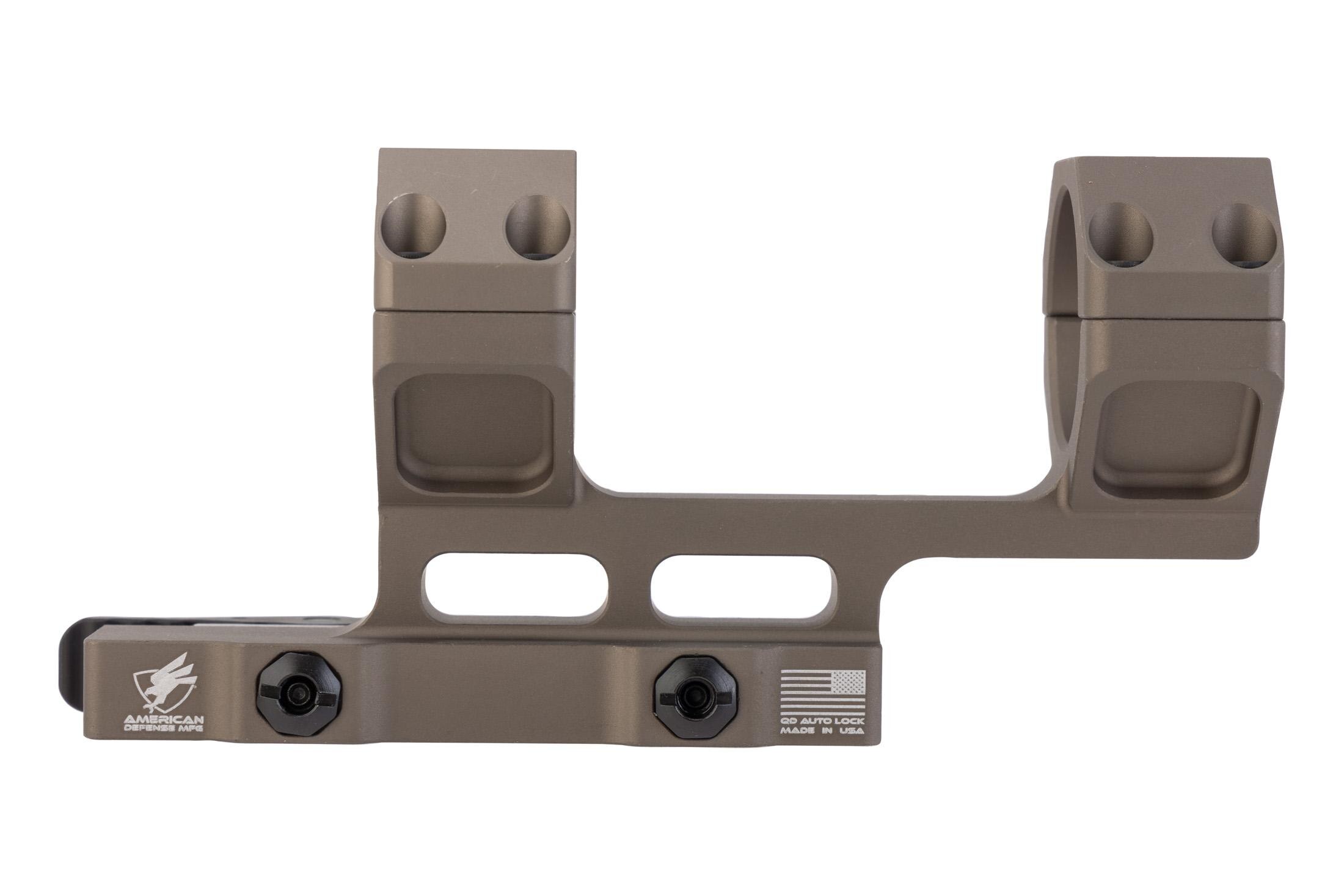American Defense American Defense Manufacturing AD-DELTA-C-H Scope Mount 1.93in NV Height Standard Legacy Lever 34mm Ring Size Flat Dark Earth, vista 2